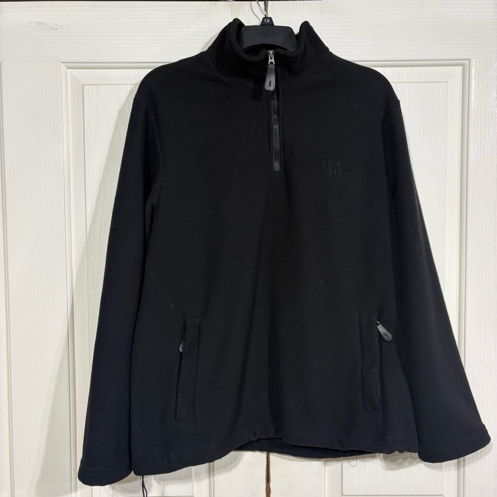 Knox Armory Pullover Mens XL Black 1/4 Zip Elbow Patch Outdoor Jacket W Pockets